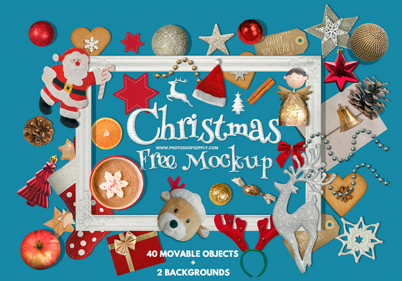 free christmas mockup