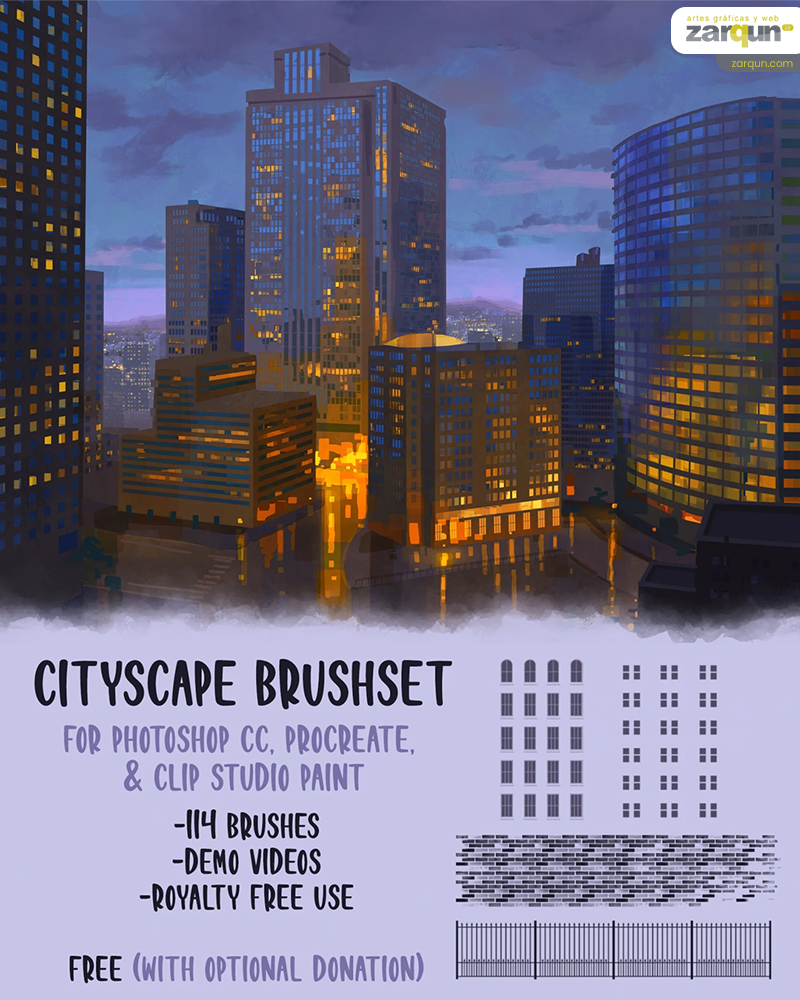 City Brushset (Photoshop CC, Procreate, CSP)