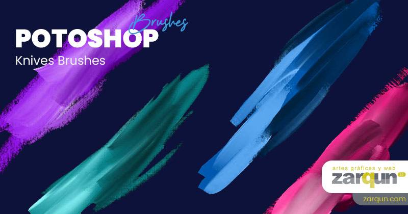 Digital Palette Knives Brushes para Photoshop
