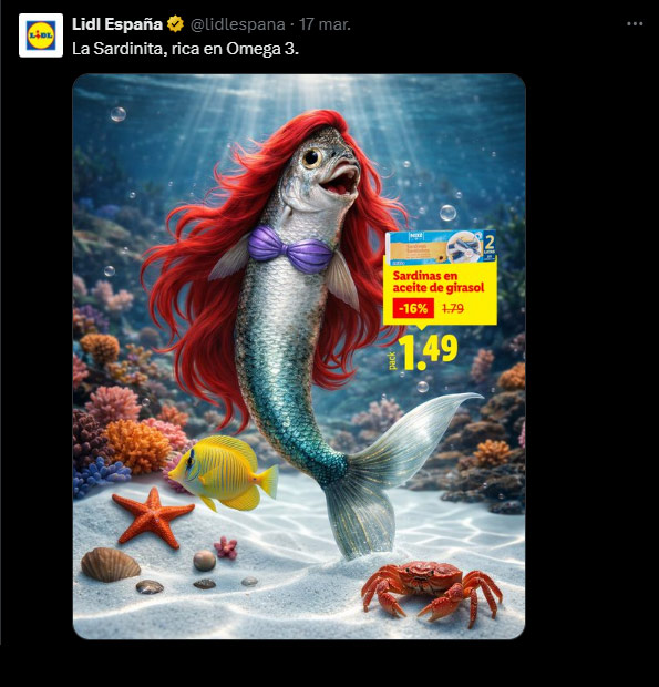 La Sardinita, rica en Omega 3.