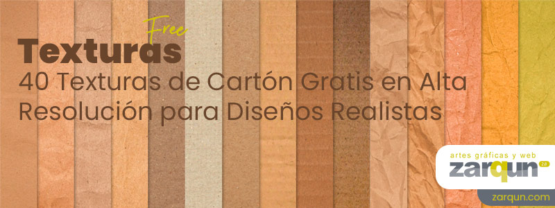 40 texturas GRATIS de cartón que necesitas ya