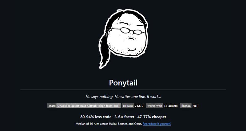 Ponytail para IA: menos código, menos costes y mejores resultados